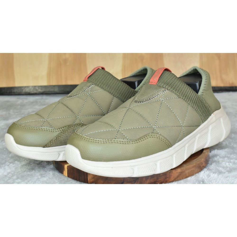 Skechers BOBS B Flex Mighty Puff Women Shoes Size 9.5 Olive Slip On Sneakers